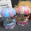 Cartoon Carousel Music Box Luminous Horse Music Box Fantasy Carousel Ornaments Birthday Gifts