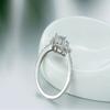 Inlaid Round Zircon Ring Classic Temperament Ring Popular Jewelry