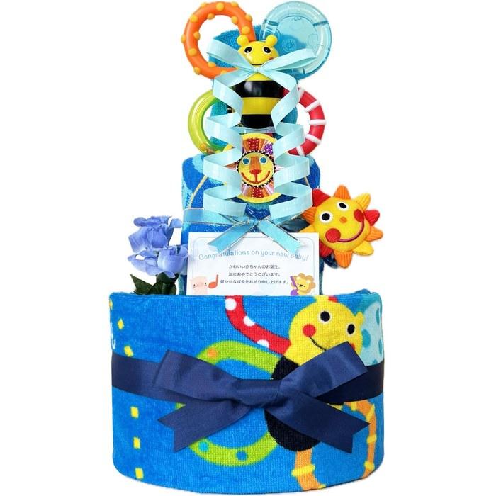 [KanonBabys] Diaper Cake - Boy - [Sassy] - 2 Tier - Size S - Yellow