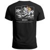 Mens T-Shirt Back Print Mountain Adventure Graphic Outdoor Nature Fashion-