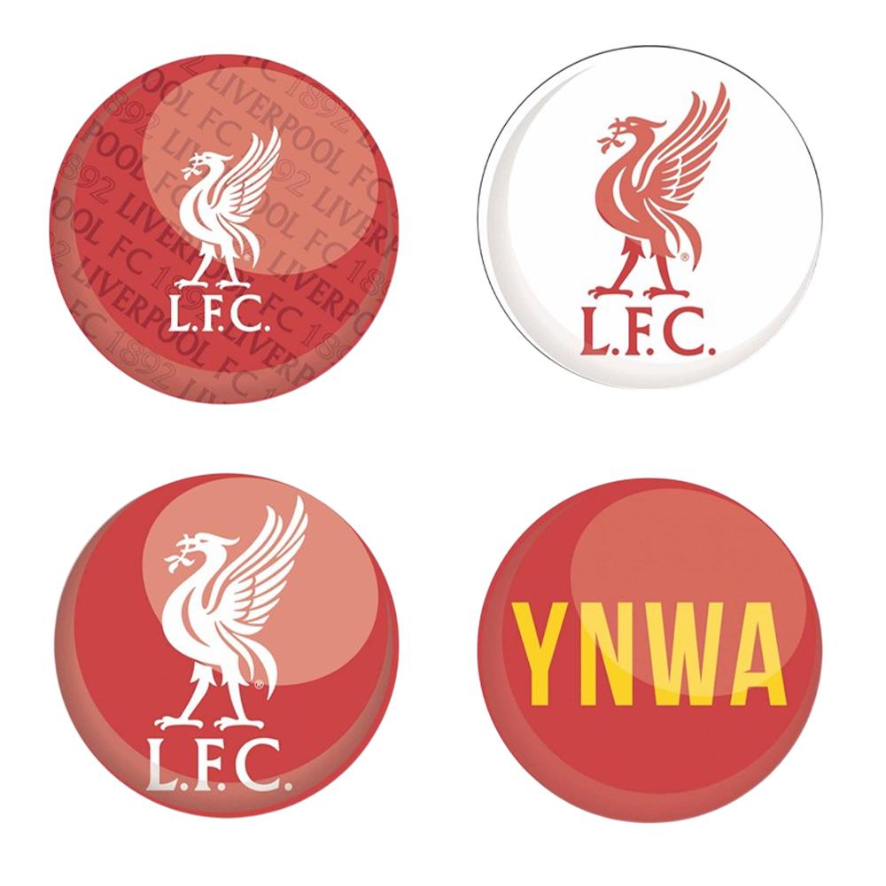 Liverpool FC YNWA-Abzeichen-Set (Packung mit 4)