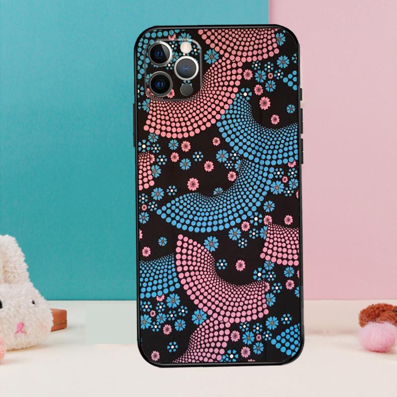 African Style Fabric Print Phone Case For iPhone 17 Air 16 15 14 13 11 12 Pro Max 12 13 mini 15 16 Plus 16e Cover Coque