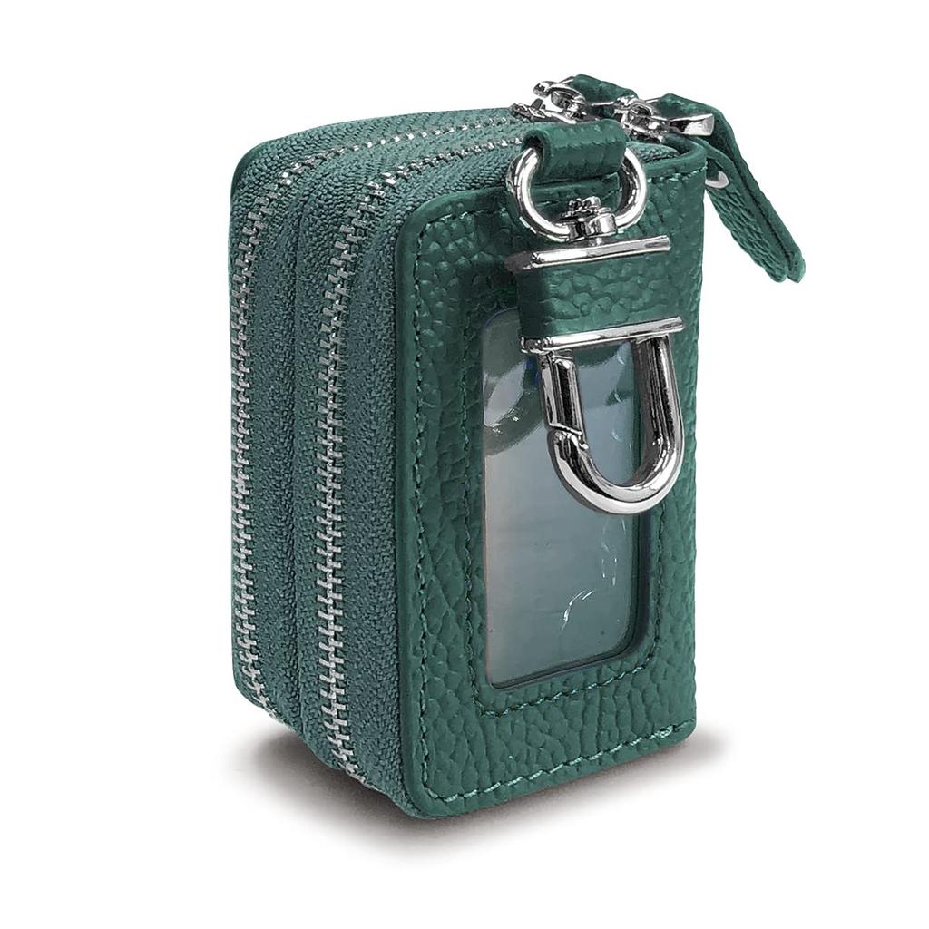 AWESOME ASK-2CMW004 Smart Key Case, Double Zipper Type with Clear Window, Light Blue