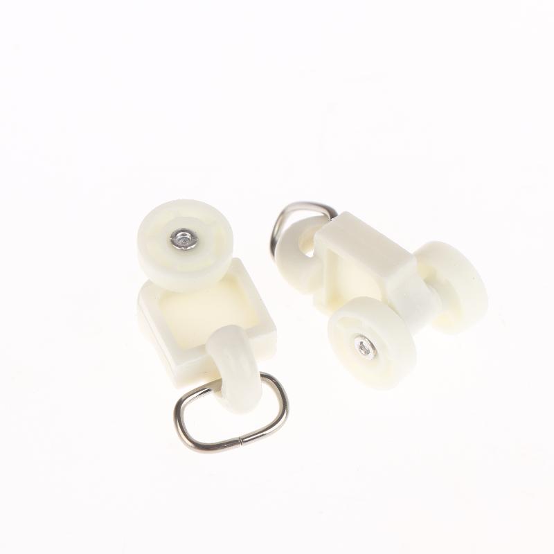 50Pcs Electric Curtain Rails Runners Hooks Thickened Curtain Track Curtain Rail Hook General Pulley Smart Curtain Accessories