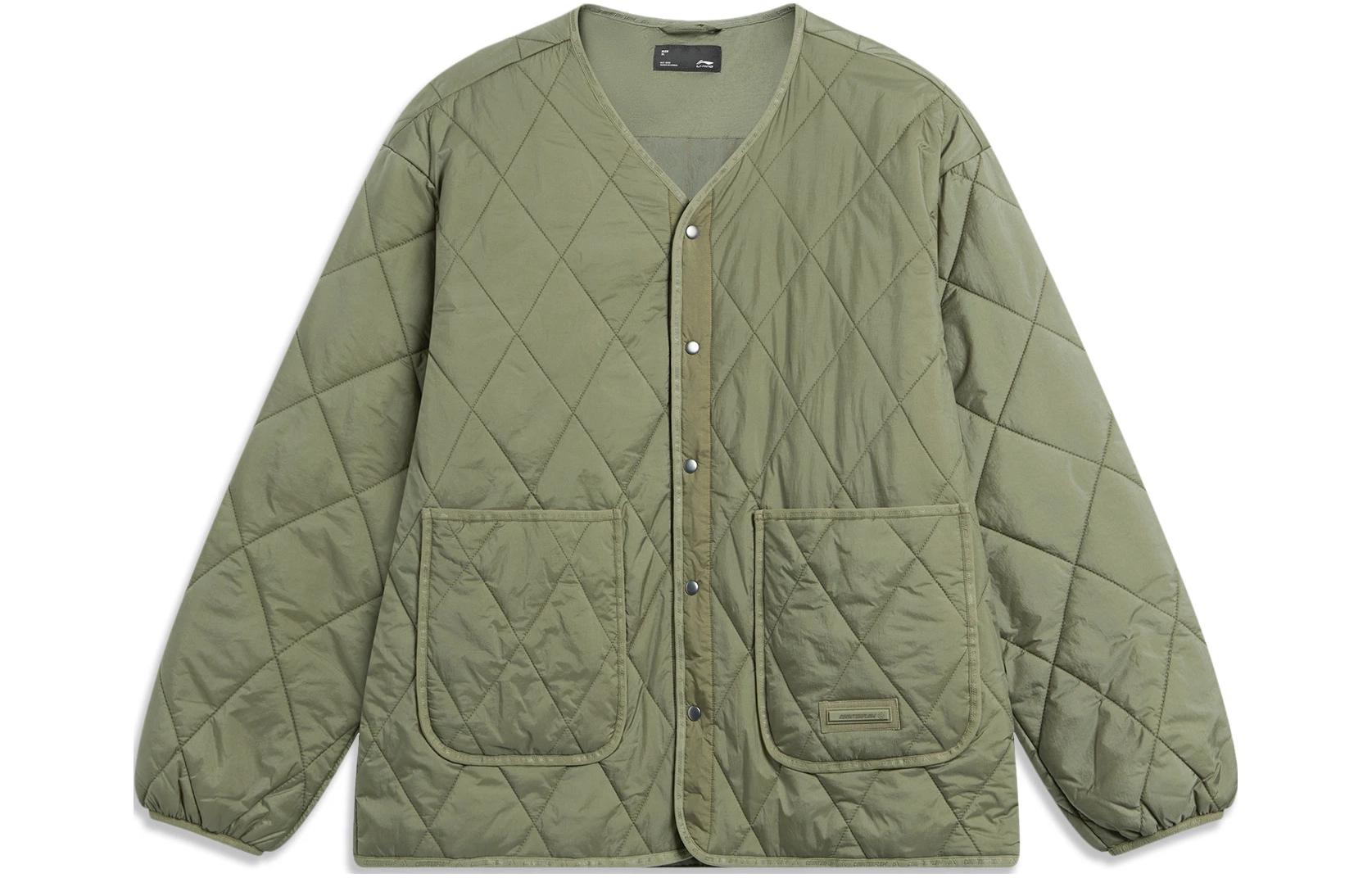 Li Ning Puffer Jacket Unisex Murky Olive Green AJMT243-2 XL