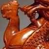 4 Inches Wooden Chinese Feng Shui Dragon Statue for Office Home Tabletop Decor Fortune 2025 New Year Decoration Ornaments