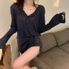 Long Sleeve Shirt, Thin Sunscreen Shirt, Cool Top, Summer Girl Loose Royal Design Trendy
