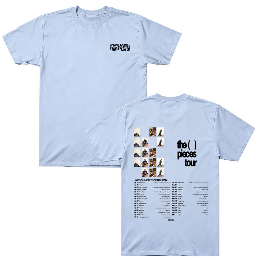 The Pieces Tour Merch T Shirts Wave To Earth Fashion 2026 Tee Men Women Harajuku T-shirts Cotton Short Sleeve Top