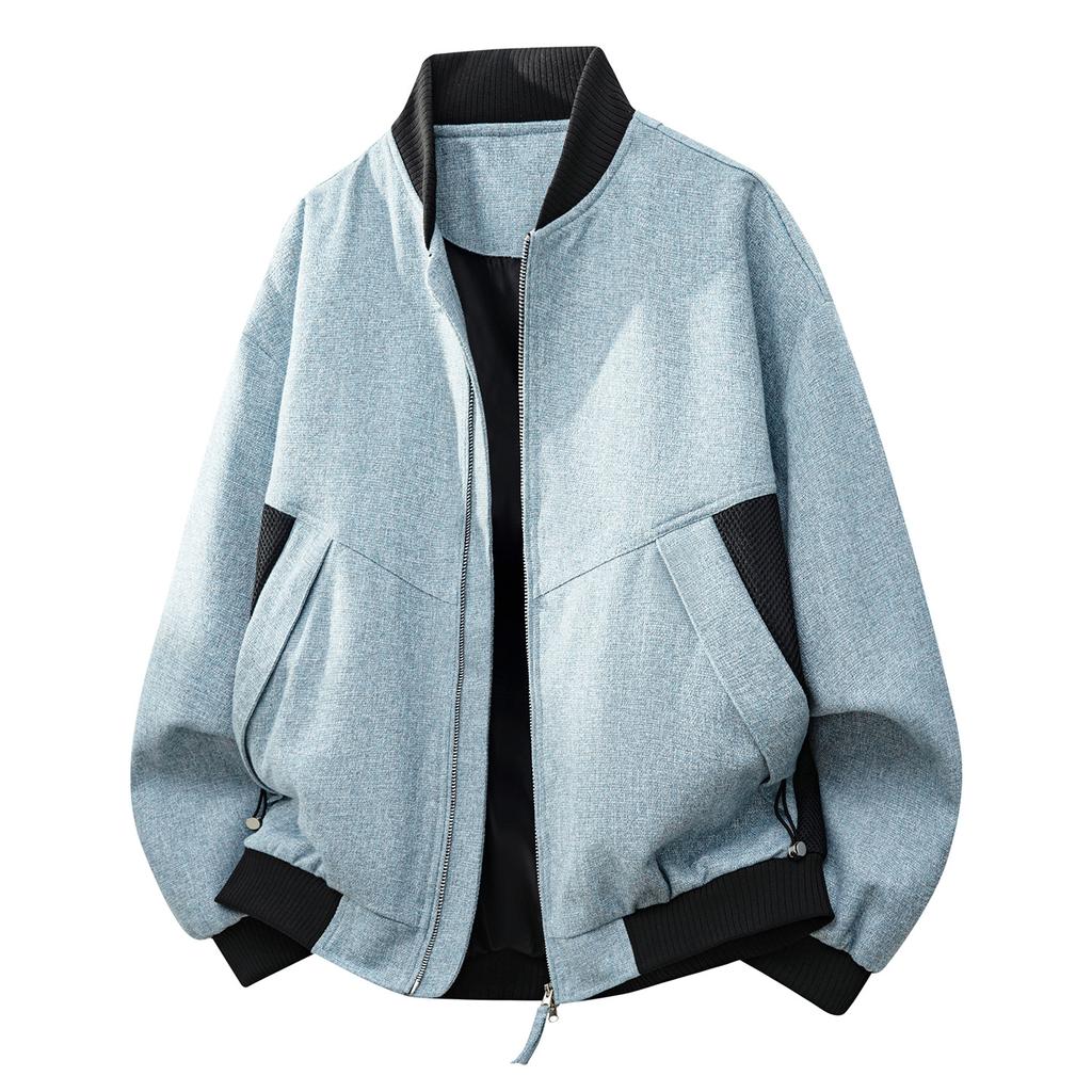 Amerikanische Workwear Pilotenjacke Herren Frühling und Herbst Neu High Street Locker Baseballkragen Jungenjacke