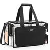 Relavel Professional Makeup Artist Clear Storage Bag with Multi Compartment Large Capacity Makeup Bag for Makeup Artists