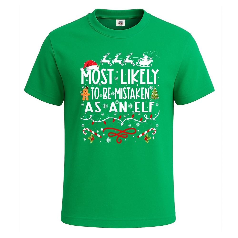 Am wahrscheinlichsten als falsches Geschenk verwechselt Weihnachten Neuheit Herren T-Shirt lustiges Party-Shirt Oberteil