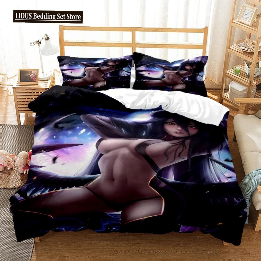 Sexy Beauty Kamado Bettwäscheset Anime Demon Slayer Bedruckte Bettbezüge Kissenbezüge Bettdecke Bettwäscheset Bettwäsche