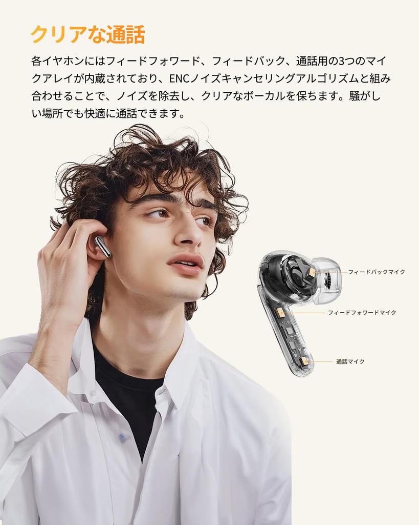QCY MeloBuds Pro Wireless Earbuds, Noise Cancelling, High-Resolution Audio, LDAC Compatible, 360° Spatial Audio, Bluetooth 5.3, Ambient Sound