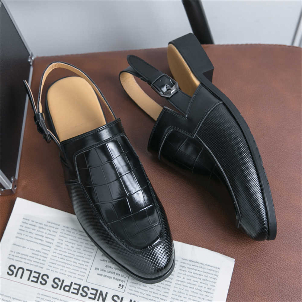 Fashion Normal Leather 40-44 Adult Slippers Men Rubber Sandals Men Shoes Jandals Sneakers Sport Genuine Brand Foot-wear Gifts