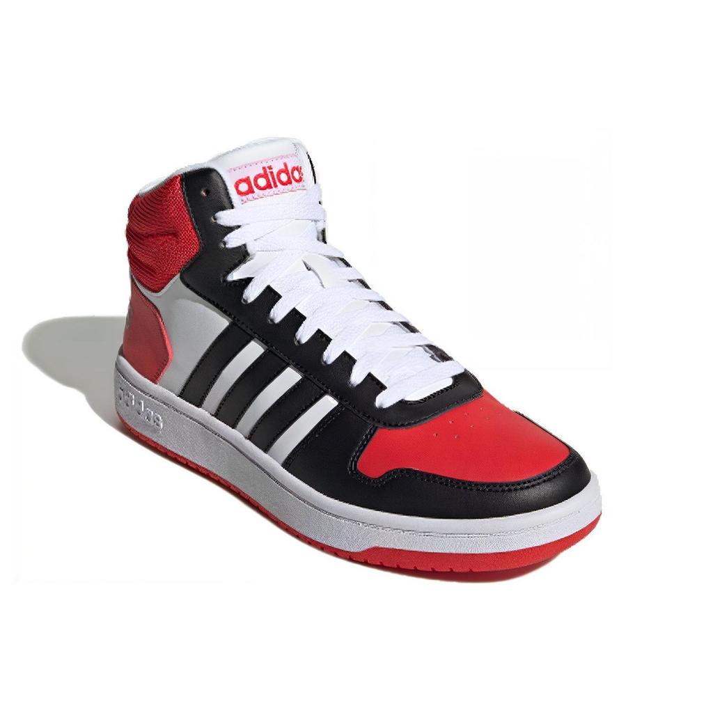 Adidas Neo Hoops 2.0 Mid Slip Resistant Durable High Top Skate Shoes Men Sneakers Black FV2730