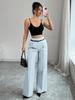 2025 Autumn/Winter Women's Casual High-Waisted Loose Straight-Leg Pants