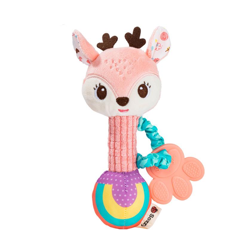 Baby Soft Rattles Newborn Toys Cute Animal Rattle Toy Infant Crib Bed Stroller Seat Toys Toddler Grab Ability Training Plush Toy