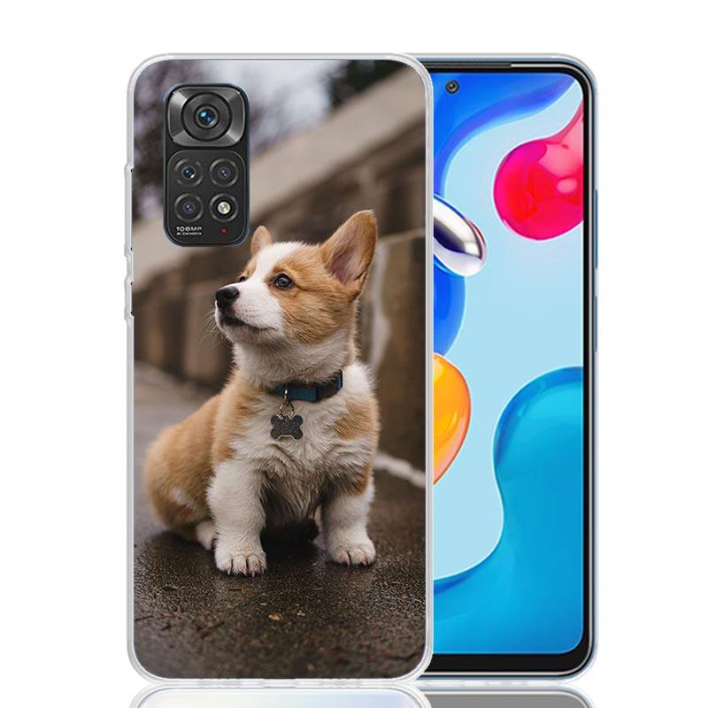 Cute Lovely Corgi Dogs Phone Case For Xiaomi Redmi Note 14 13 12S 12 11S 11T 11E Pro Plus 10S 10 Art Customized Coque Capa Note