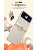Samsung ZFlip3/4 Electroplated Full-Coverage Drop-Proof Case with Hinge Ring Holder