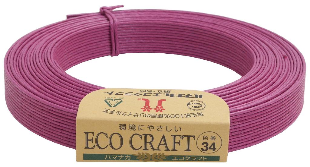 Hamanaka Eco Craft, approximately 15mm wide, 5m roll, Col.34, Cosmos 2233