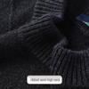 Herren Pullover aus 100% Lammwolle, thermisch, mit halbem Stehkragen