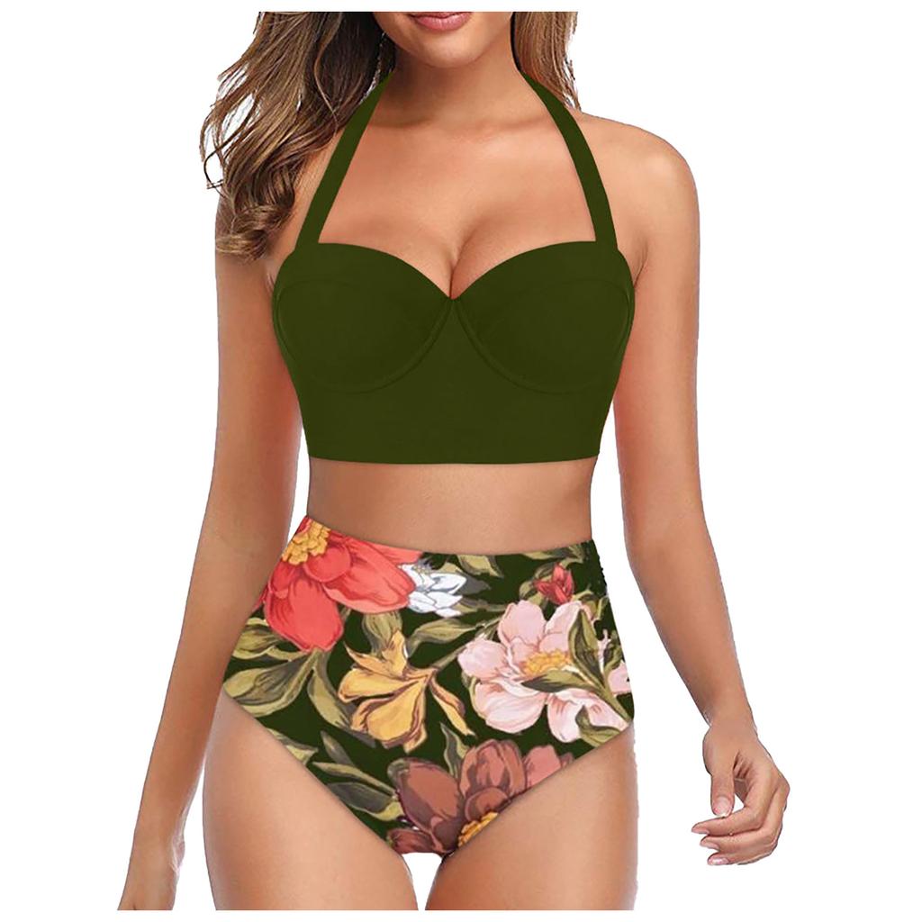 Women's Fashion Sexy Summer Sunflower Large Bikini Beach Suit Swimsuit