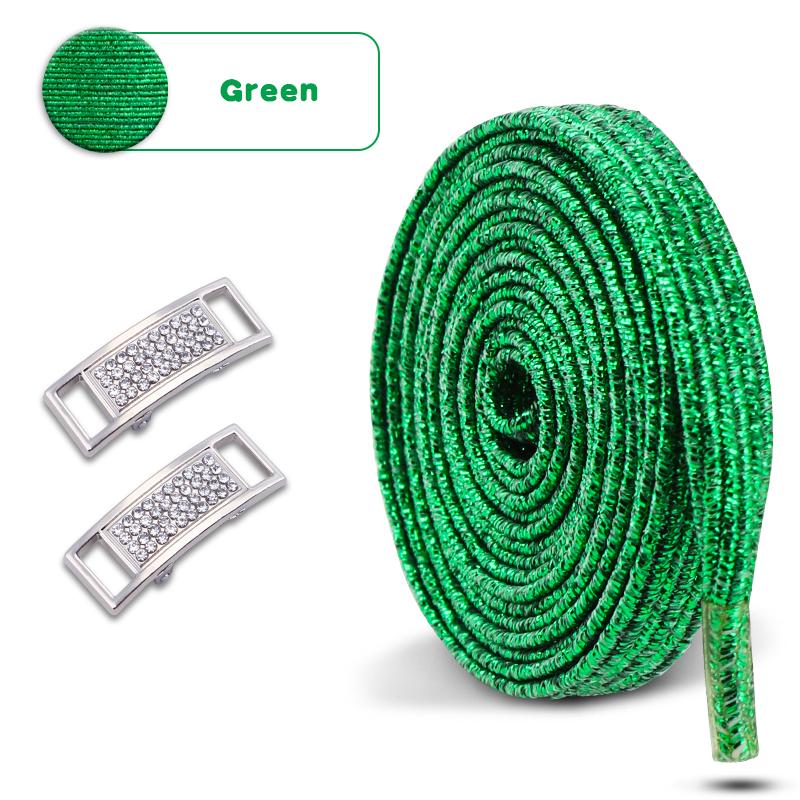 No Tie Shoe Laces Diamond Lock Shoelaces Without Ties Glitter Elastic Laces Sneakers Tennis Flat Shoelace Shoes Accessories