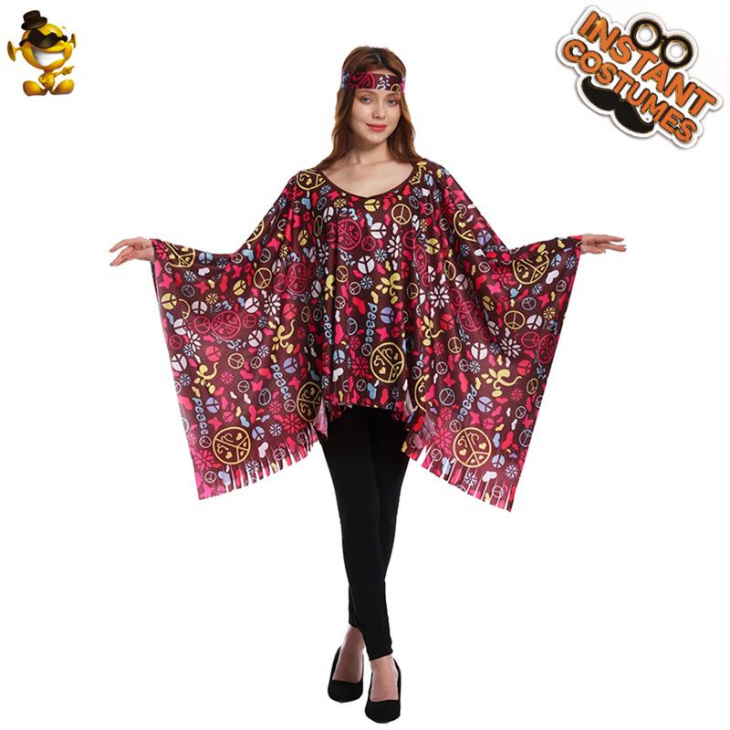 

70 s Retro Hippie Cloaks for Women – Multiple Styles for Parties & Performances One Size