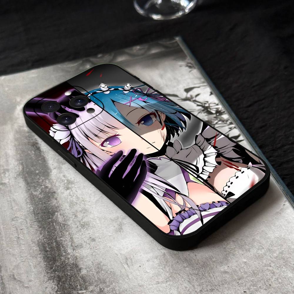 ReZero Rem Phone Case Silicone Soft For IPhone 17 Air 16 15 14 13 12 11 Plus Pro Max Plus