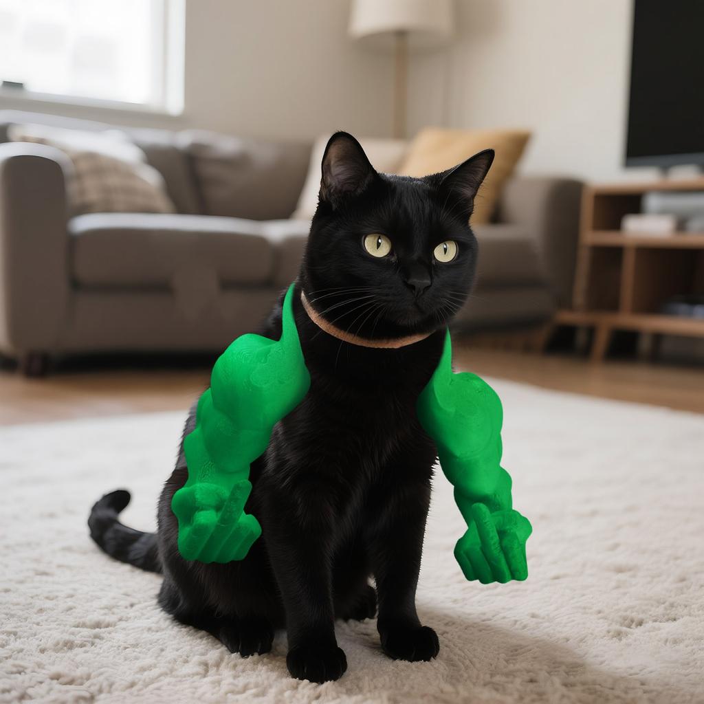 Creative Giant Arm Mock Pet Props, Neck Hanging Arms, Cat And Chicken Toys