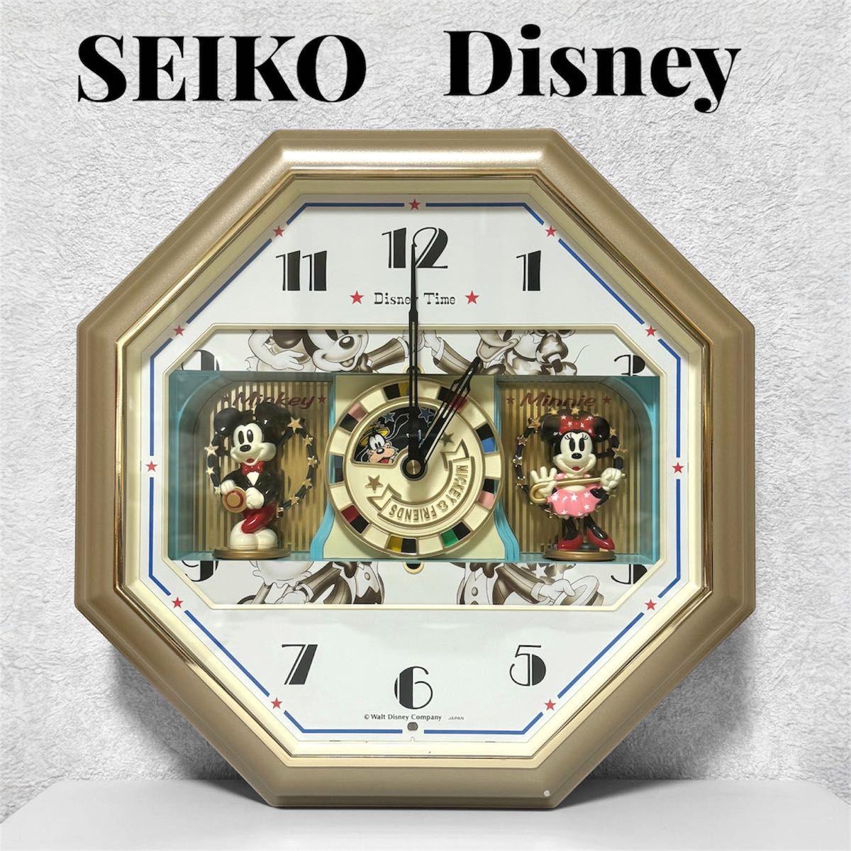 [Working Item] SEIKO Disney Time FW695G Wall Clock Karakuri Clock Disney Retro