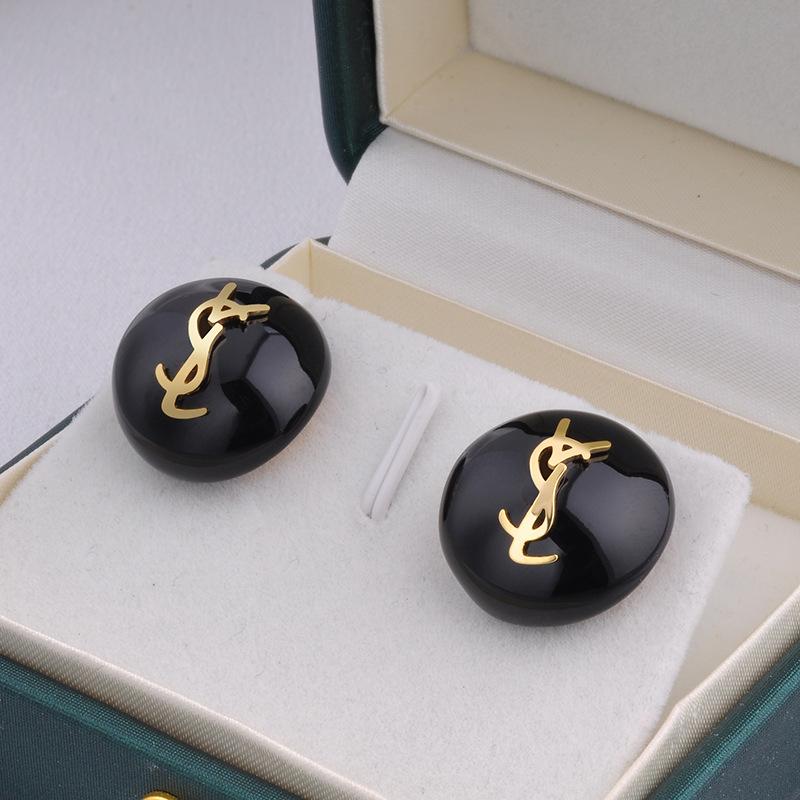 Nowe Francuskie kolczyki sztyfty z kroplami szkliwa designerskie kolczyki mała elegancja lekki luksus retro wysokiej klasy kolczyki