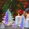 New 4PCS/SET Dazzling Paper Snowflakes Hanging 3D Waterproof For Festival Celebration Reusable Iridescent Christmas Garland