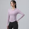 Thin Summer Yoga Jacket: Light Hooded Zip-Up, Quick-Dry, Long Sleeve, Sun Protection for Running