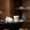 Shangqi Mingyue Plain White Hand-Painted Ceramic Tea Cups (Set of 6)