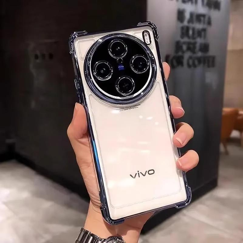 Four Corners Anti-shock Case For VIVO X200 Ultra X200 Pro Mini X100S Pro Lens Protection Plating Shockproof Protection Cover