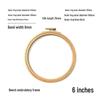 DIY Cross-Stitch Bamboo Embroidery Hoop for Handmade Crafting