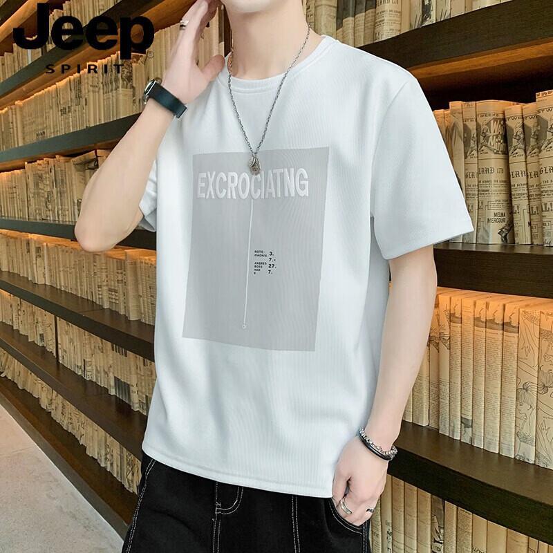 JEEP SPIRIT Men s Ice Silk Short-Sleeved T-Shirt 2XL
