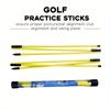 1pcs Golf Alignment Stick, Foldable Alignment Rods for Aiming, Putting, Swing, Posture Corrector, Golf Practice Training Aid with Tube Case