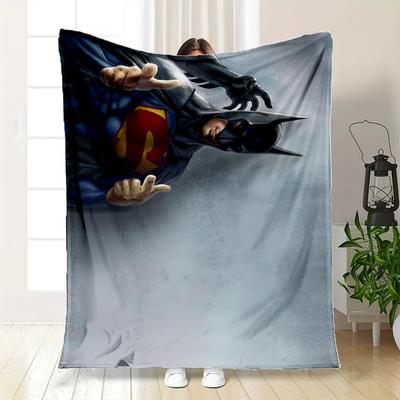 Superman Batman Hintergrundbilder HD für MobiltelefonDecke Flanell Überwurfdecke für Sofa, Bett, Reisen, Camping, Büro, Couch, Stuhl