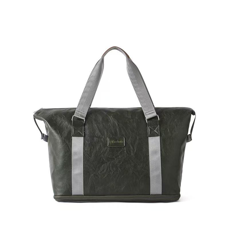 

Ретро дорожная сумка: Вместительное, разделение мокрого/сухого, портативное хранение одежды 40x22x27