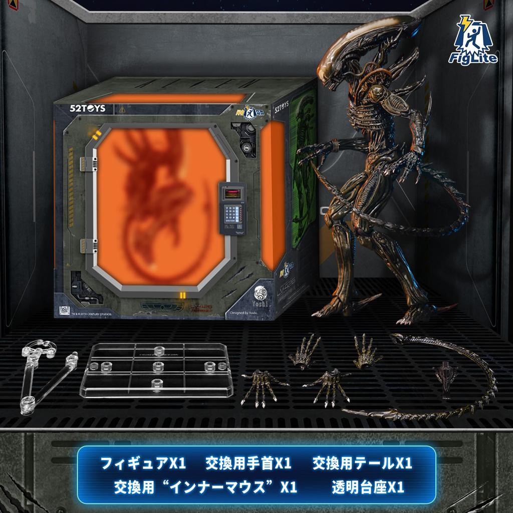 52TOYS Scale Action Figure Alien Xenomorph PVC Finished Product 20th Century Studios Sculptor Yoshi 18cm Highly Articulated With 1/12 Pre-painted
