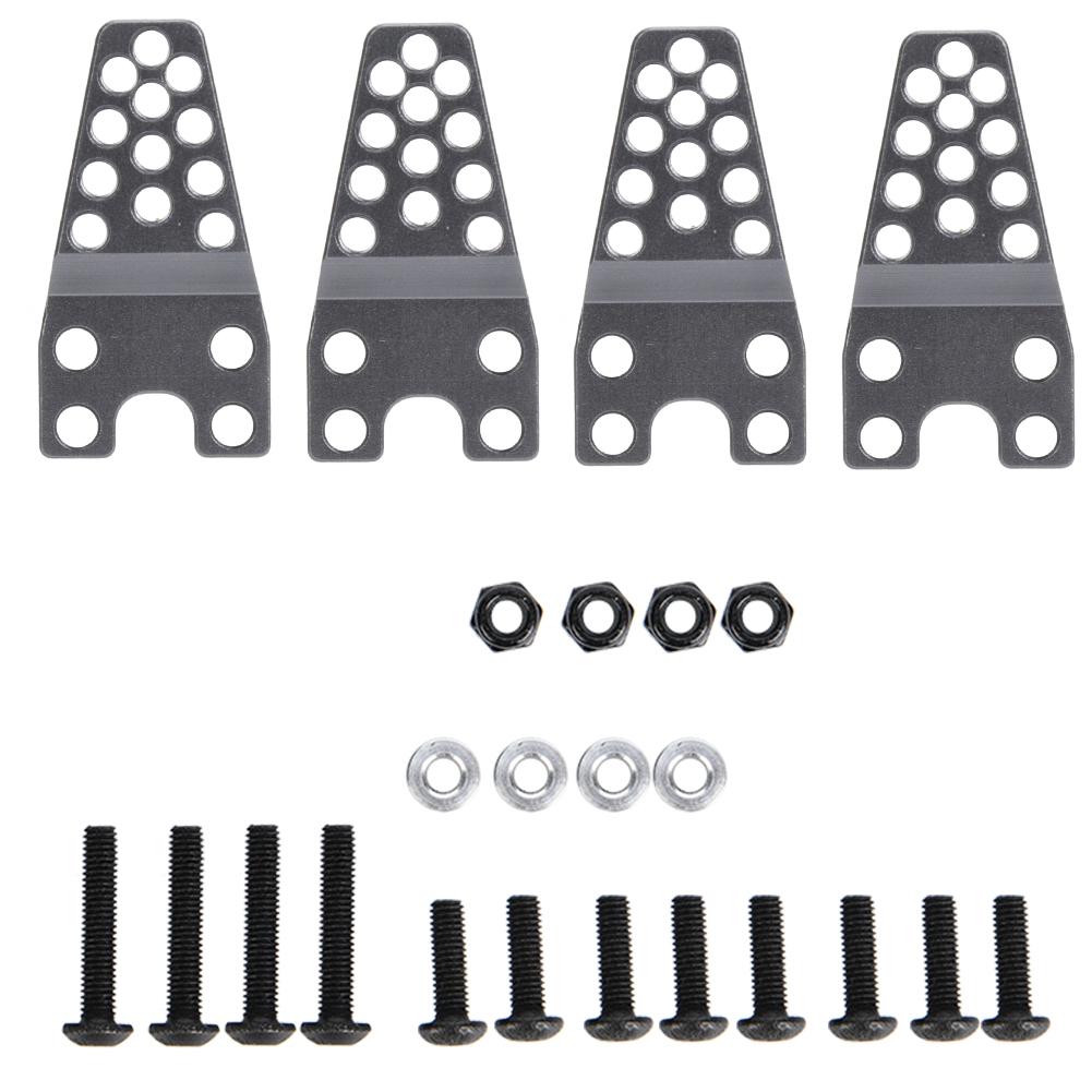 Aluminum Lower Shock Mount Lift Kit Set for SCX10 Remote Control Car Thrded Mounting