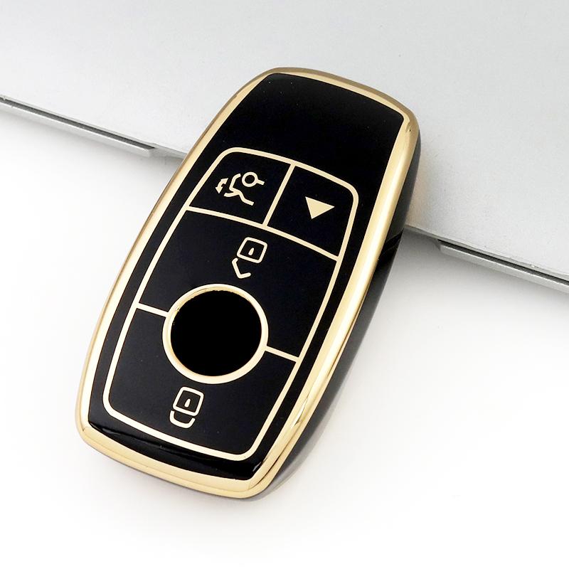 4 Buttons TPU Auto Shell Fob For Mercedes Benz W177 W205 W213 W222 X167 A C E S G Class GLC CLE CLA GLB GLS AMG Car Remote Key Case Cover