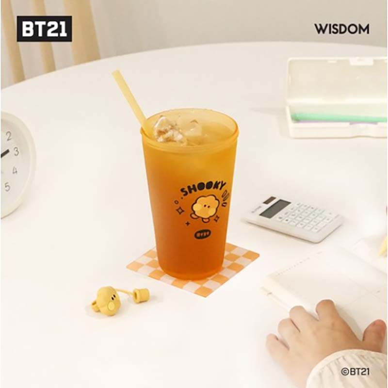 BT21 Minini Figur Eisbecher Strohbecher Kaltbecher Offizielles Authentisches