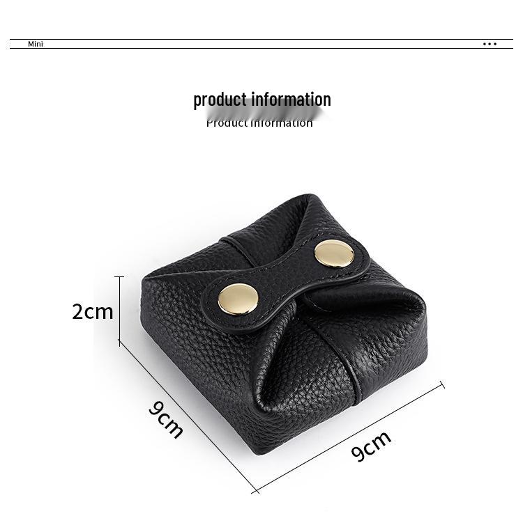Stylish Mini Cowhide Coin & Lipstick Purse for Women