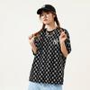 MLB New York Yankees All Over Print Graphic Crew Neck Short Sleeve T-Shirt Unisex Tops Black 3ATSM1023-50BKS