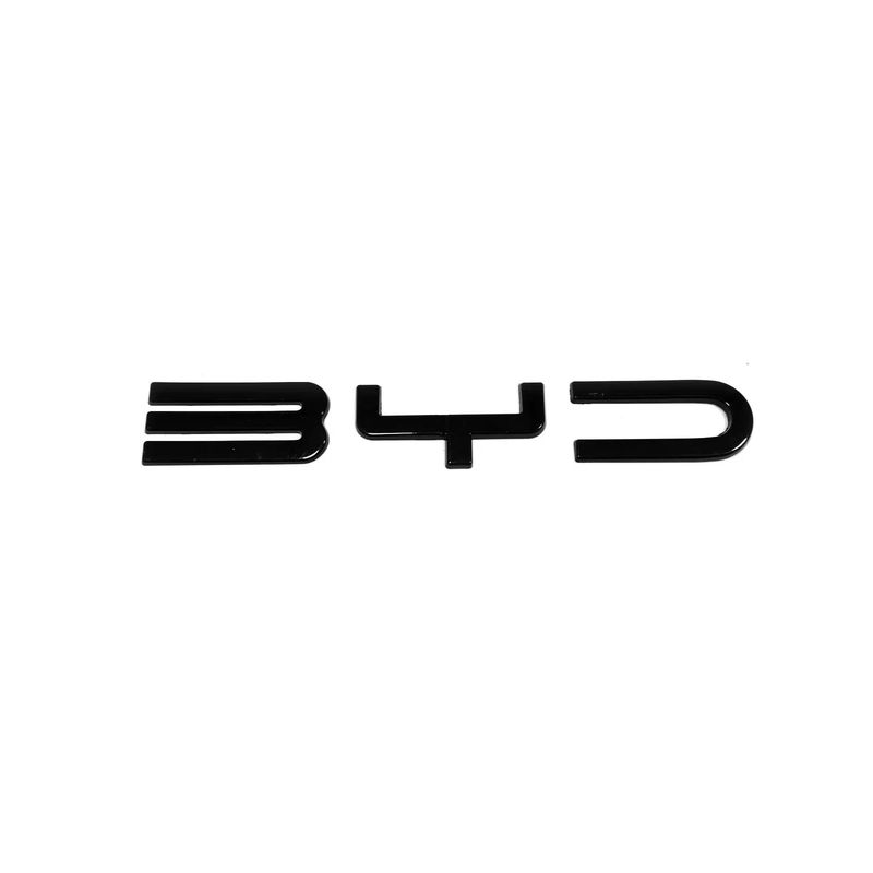 Per BYD SEAl EV DMi 2024 2025 Auto Paraurti Anteriore Emblema Distintivo Decalcomania ABS Nero Carbonio Adesivo di Modifica Accessori Auto