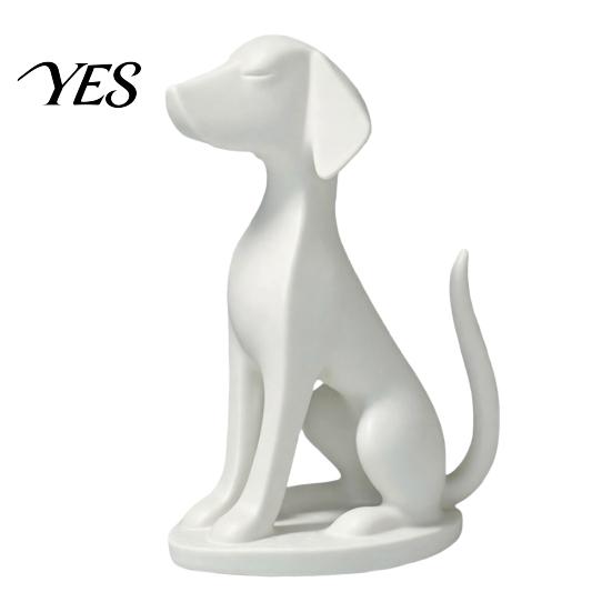 3D Printed Dog Sculpture Geometric Sculpture, Modern Minimalist Desk Decor, Matte Decoration Black & White Animal Ornament, Elegant Gift for белый
