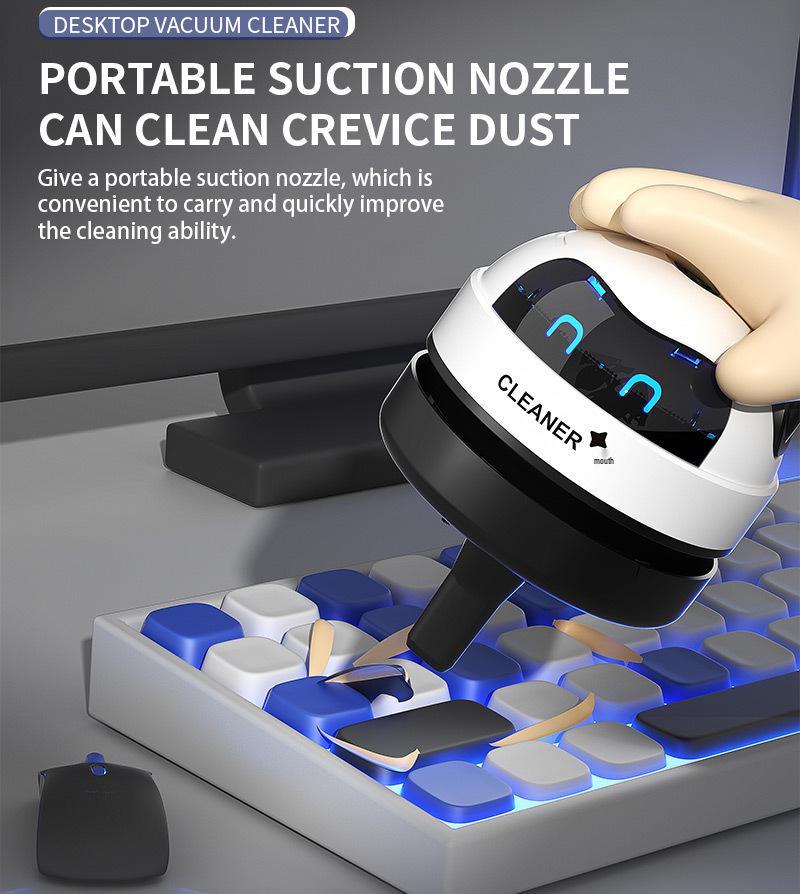 Přenosný chytrý ruční vysavač s USB nabíjením a silným sáním